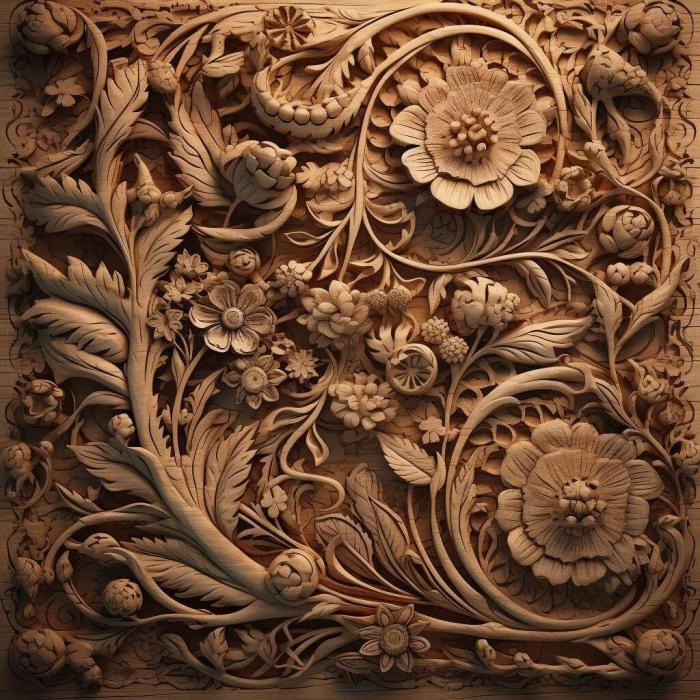 Patterns and decorations (stl lace 3, PATTERN_55) 3D models for cnc